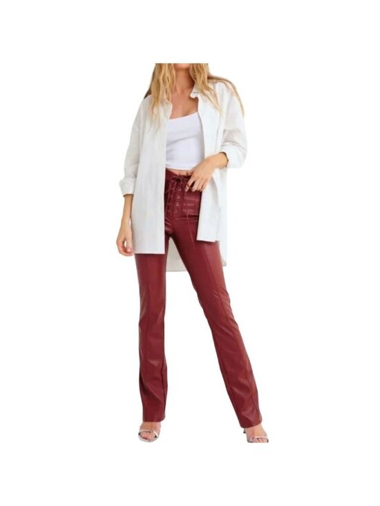 Rumored Tops - Rumored Button Down Shirt Women L White Cotton Oversized Long Sleeve Minimalist